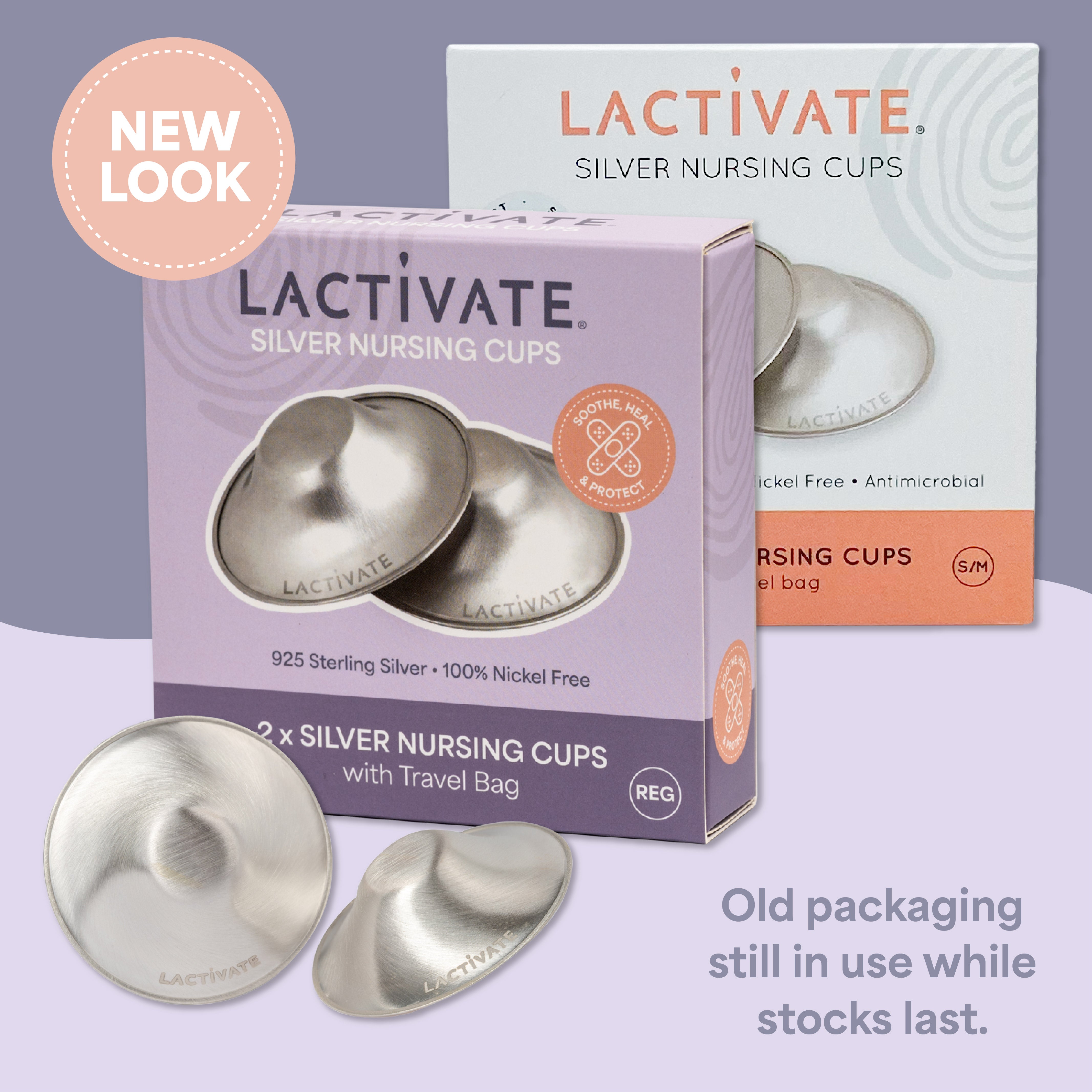 Silver Nursing Cups