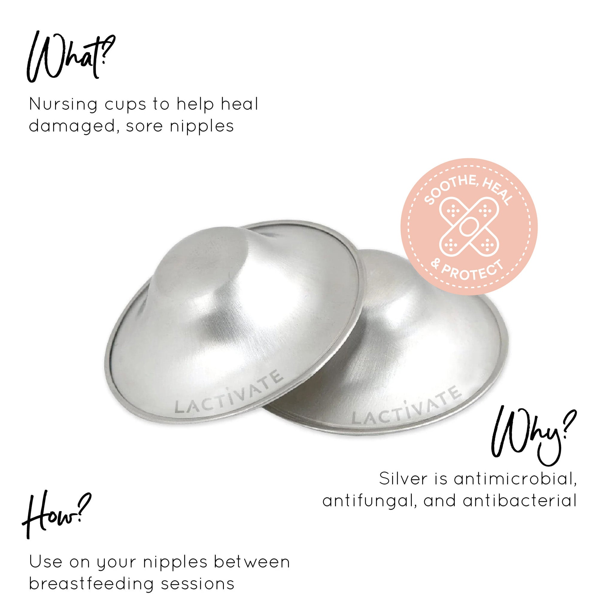 Silver Nursing Cups